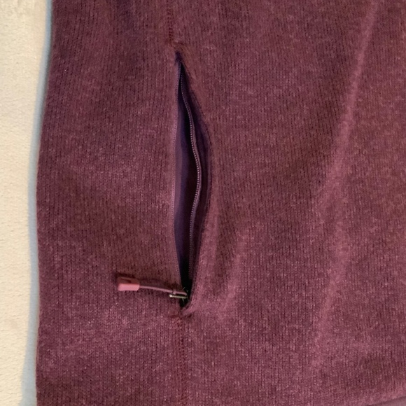 Women’s Sz L Patagonia Better Sweater Pullover 4 snap front Color=Balsamic - Picture 3 of 7